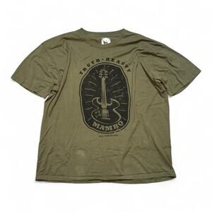 Mambo Australia Tee XL - Olive Truth Beauty Guitar Graphic Shirt